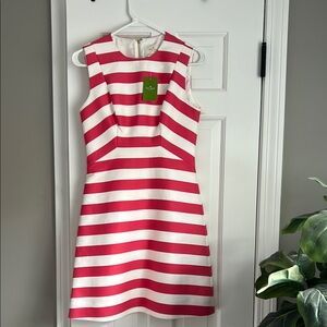 Kate Spade Red and White A-Line Mini Dress